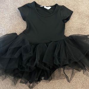 I love plum 2Y black tutu dress